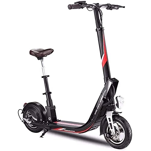 Electric Scooter : J&LILI E-Scooter, Foldable Movable Electric Scooter with Folding Seat 10, 160Kg Last 25Km / H for Work Shuttle Downtown Travel, 55~70km