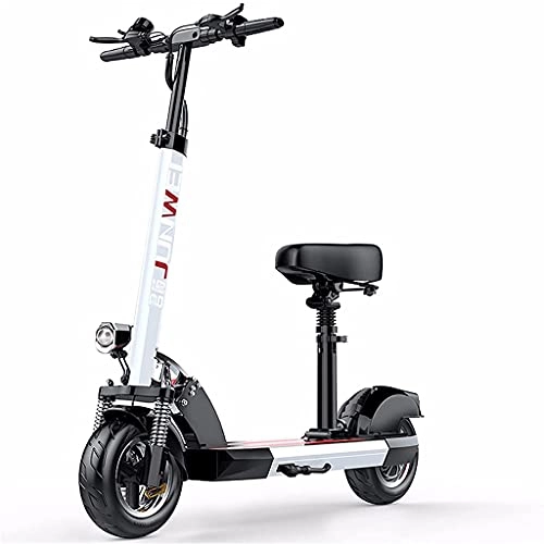 Electric Scooter : J&LILI Electric Scooter, Adult Foldable Electric Scooter, LED Display, Maximum Speed 35 Km / H, 350 Watt Engine, Maximum Load 150 Kg, Electric Scooter with Road Legal