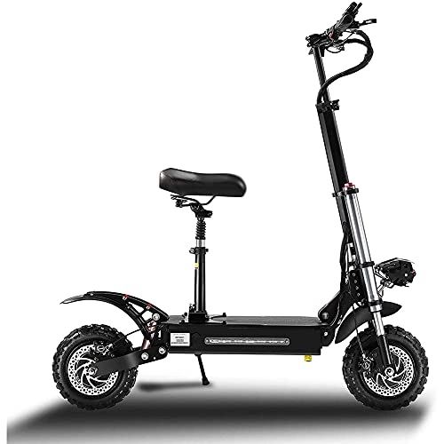 Electric Scooter : J&LILI Electric Scooter Electric Scooter Foldable City Scooter Vehicle 5400 Watt Engine Foldable Electric Roller Scooter Speed ​​Adults Up To 85Km / H 400 Kg Load, 18.2Ah