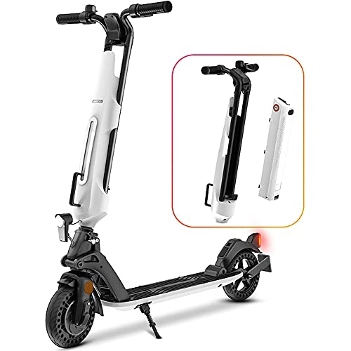 Electric Scooter : J&LILI Electrical Cooter with Road Legal Scooter, Electric Scooter 30Km Electric Scooter Removable Battery Explosion-Proof 8 Inch Honeycomb Tire