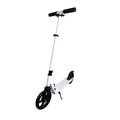 Electric Scooter : JUSTQIJUN Two-wheeled Scooter Is Suitable For Beginners To Load Electric Scooters For Adults (Color : White)