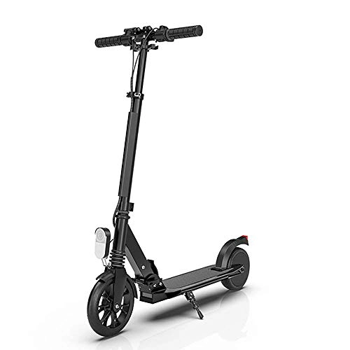 Electric Scooter : JW-YZWJ Intelligent Instrument Electric Scooter, Ultralight Two-Wheel Foldable Adult Student Scooter Mini Men And Women Scooter, Black