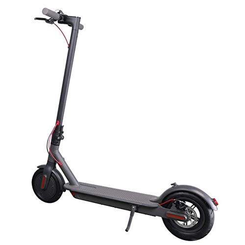 Electric Scooter : KUANDARMX Safety 36V lithium battery electric scooter 36V 350w max over 20km Folding electric bicycle with seat electric skateboard gift, black