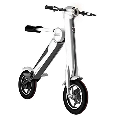 Electric Scooter : L&WB Electric Scooter 250W High Power E-Scooter, Lightweight Foldable with 35KM Long-Range, Max Speed 25km / h, Electric Brake, Electric Scooter for Adult and Kids, White