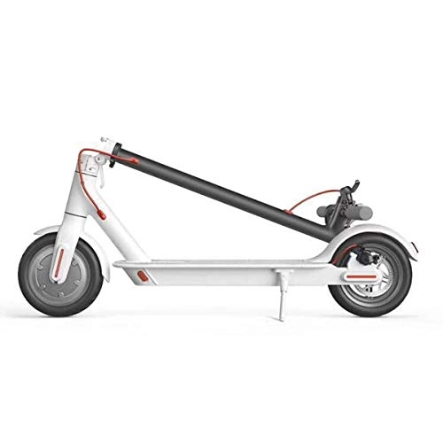 Electric Scooter : L&WB Electric Scooter, 28km Long-Range Battery, 8.5" Air Filled Tires - 25 KPH, Easy Fold-n-Carry Design, Ultra-Lightweight Adult Electric Scooter, Black, White
