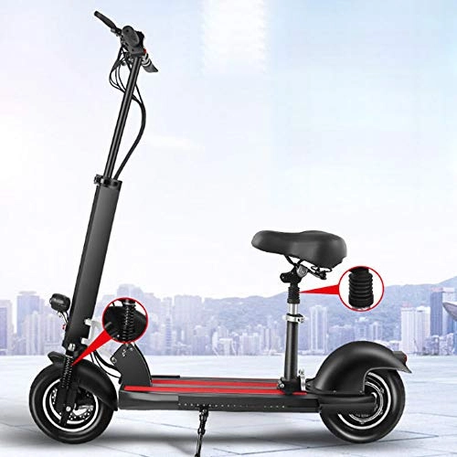Electric Scooter : LFLDZ Electric Scooter, Quick Release Folding System-The Scooter Is Suitable for Adults And Teenagers 48V500W Voltage Power 1-3 Gears To Adjust The Running Speed, 70.80KM