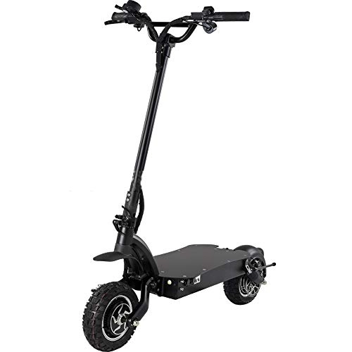 Electric Scooter : LHNEREGLHNEREG 2000W Dual Drive Offroad Electric Scooter, 10.0 Inch Folding E-Bike with Dual Braking System, 50-55Km Long-Range, Rear Brake Light, for Adults Kids