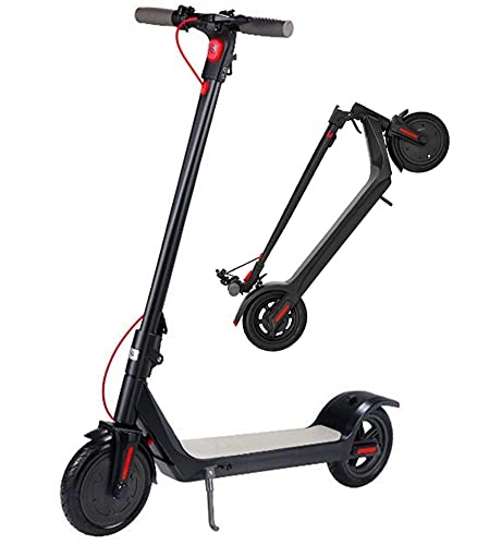 Electric Scooter : LLKK Electric scooter, E scooter, 8.5 inches pneumatic tire 250W brushless motor 3 speed mode a maximum speed double disc brake 25KM / H LED display 30KM long distance.