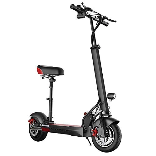 Electric Scooter : LUO Electric Scooter, Ultralight Foldable Electric Scooter 36V / 350W Motor 30Km / H High Speed, USB Charging Kick Scooter 10 '' Height Adjustable for Adults and Teens, 30~40Km, 30~40Km