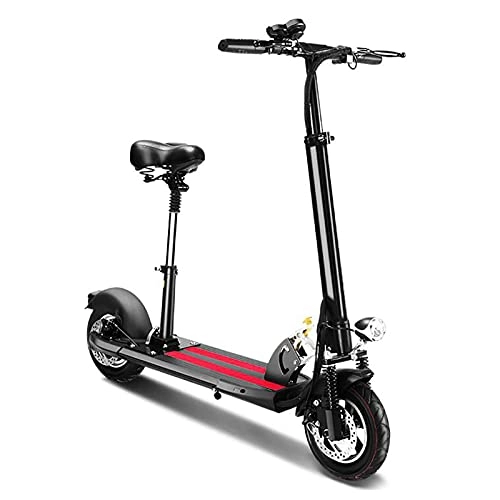 Electric Scooter : MKKYDFDJ Foldable Electric Scooter Adult, 36V Battery E-scooter 100km Long-range, Height Adjustabe Commuter E-bike, For Adults And Teenagers, Maximum Speed 25km / H