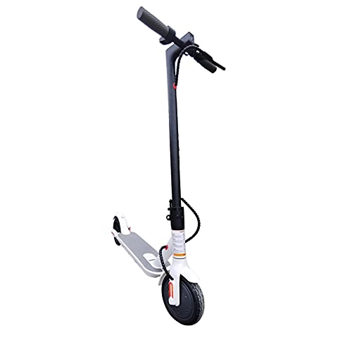 Electric Scooter : MKKYDFDJ Folding Fast E-Scooter, Light Weight Portable Electric Scooter Adult, Maximum Load 120kg Aluminum Scooter, Up To 25km / H, 8.5 Inches Solid Tires
