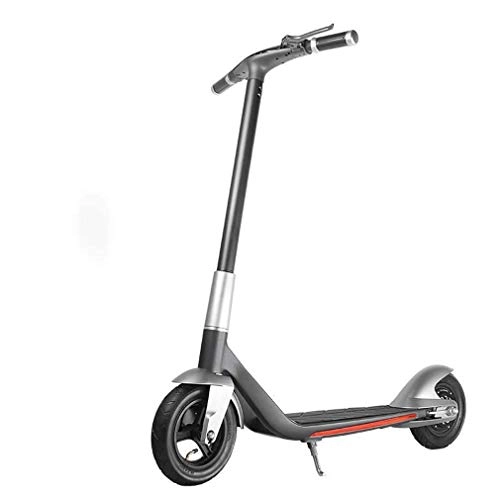 Electric Scooter : MMJC Electric Aluminum Alloy Scooter, Adult Electric Scooter Two-Wheel Power Assist Folding Scooter