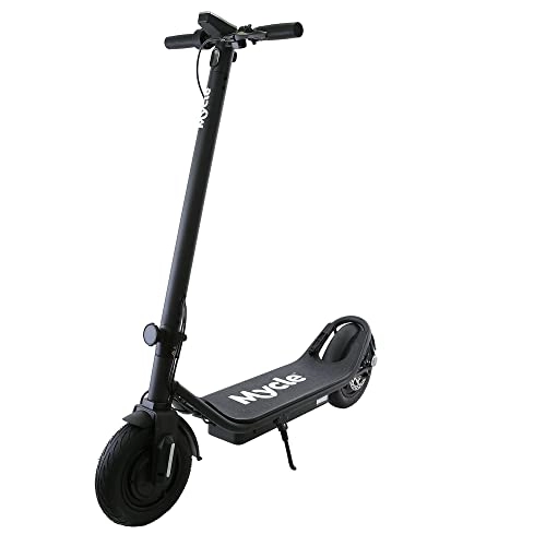Electric Scooter : Mycle Cruiser Electric Scooter | 350W Motor | 12.5Ah 36v Battery | 10” Pneumatic Tyres | Foldable Electric Scooter | Max Range: 45km | 25km / hour | LED Display | 5 Colours (Jet Black)