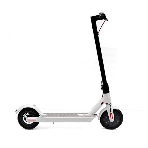 Electric Scooter : MYYINGELE Portable 36V lithium battery electric scooter 36V 350w max over 20km Folding electric bicycle with seat electric skateboard Adult, white