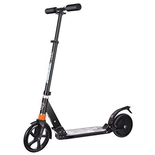 Electric Scooter : MYYINGELE Portable Electric Scooter, 10 km Long-Range, Up to 15 km / h with 8.0 inch Solid Rubber Tires, Portable and Folding E-Scooter for Adults and Teenagers Adult
