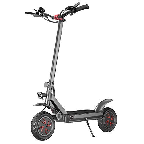 Electric Scooter : MYYINGELE Portable Electric Scooter 3600W Motor Maximum Speed 70km / h Dual-drive 11-inch Off-road Tire Foldable Scooter with Seat and 60V Lithium Battery, Suitable for Daily Commuting Adult