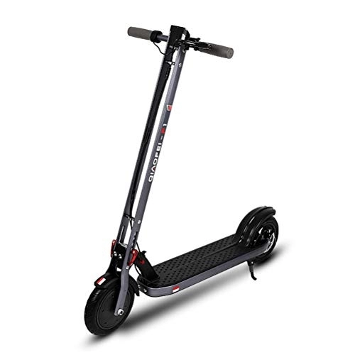 Electric Scooter : MYYINGELE Portable Electric Scooter, 50 km Long-Range, 300w High Power Motor with 8.5 inch Solid Rubber Tires, Folding and Portable E-Scooter for Adults and Teenagers Adult