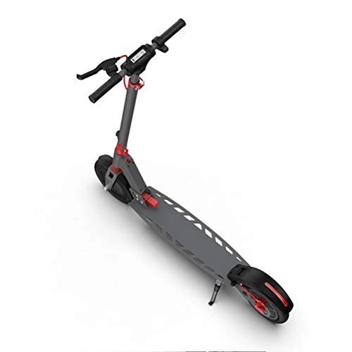 Electric Scooter : MYYINGELE Portable Electric Scooter Adult, 30Km Long-Range Battery, 300W Motor Up To 25 Km / h, 8.5Inch Solid Rubber Tire, Foldable E-Scooter Portable &Lightweight Design Adult