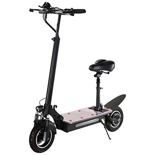 Electric Scooter : MYYINGELE Portable Electric Scooter Foldable Electric Scooter Ultra Light with Powerful Motor Speed 45KM / H Anti Slip Tire Height Adjustable for Teen and Adult Adult, B