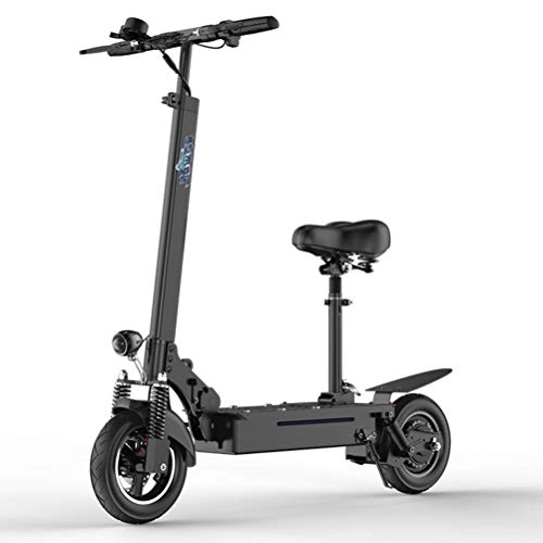 Electric Scooter : MYYINGELE Portable Electric Scooter, Folding E Scooter for Adult, 500W Motor, 3 Speed Modes, Maximum Load 150kg, 8.5 Inch Pneumatic Tire, Dual Brake, Front LED Light Warning Taillight Adult