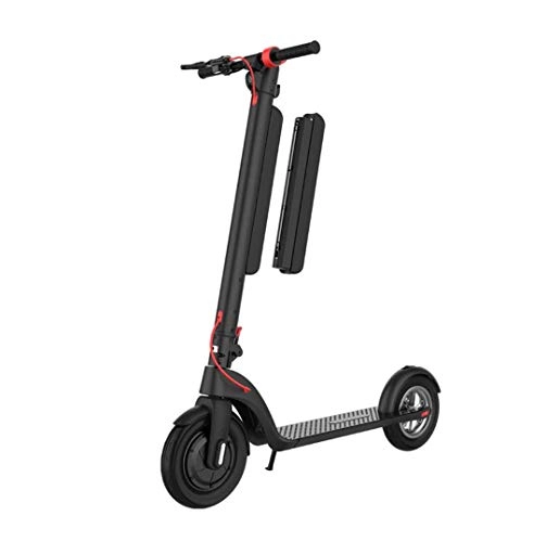 Electric Scooter : N\A Electric Scooter Adult Fast 10-inch Mini Portable Scooter 350W, Aluminum Alloy Body, IP54 Waterproof, 25km / h, Transportation Tool Scooter Electric