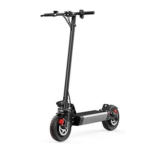 Electric Scooter : N\A ZGGYA Electric Scooters, Quad Damping System Double Disc Brake + EABS Electronic Brake, 500W Brushless Motor Intelligent Alarm System Design, Portable Foldable