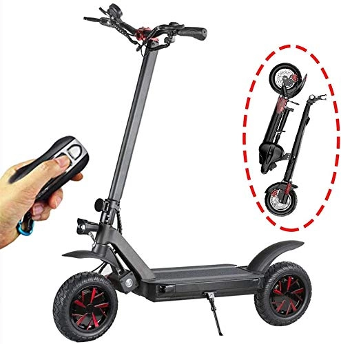 Electric Scooter : N\A ZGGYAElectric Scooter Adult, 10-inch Pneumatic Tires-three Speed Modes, Portable Commuter Scooter With A Maximum Load Of 330 Pounds Maximum Mileage Of 37 Miles, Scooter Electric