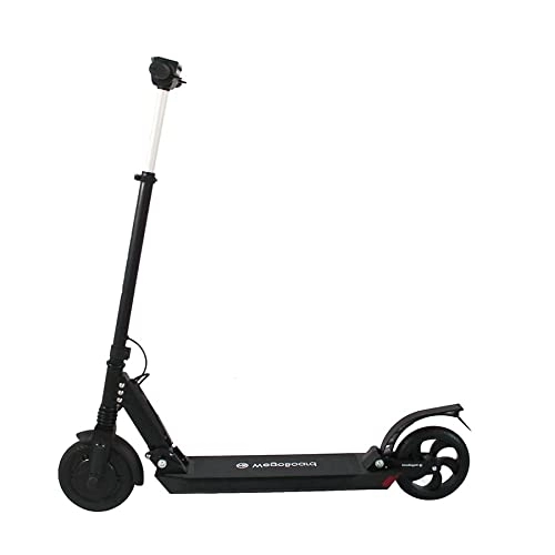 Electric Scooter : Navboard Electric Scooter Adult - Foldable 2 Wheel Electronic E Scooter, 350w Powered Motor 3 Speeds up to 25km / h, 15-18km Distance Range Adjustable Handle LCD Display | LME-350TS (White)