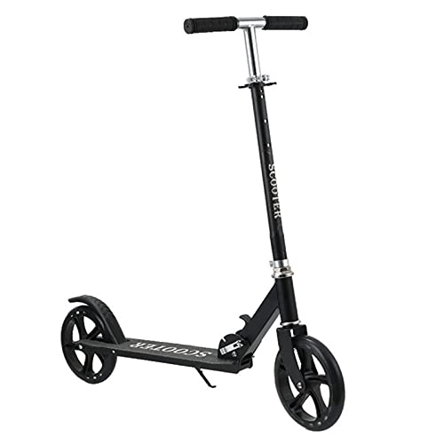 Electric Scooter : Portable Folding Fast Electric Scooter Maximum Load-Bearing 150Kg High Elastic PU Wheels for Adults And Teenagers, Black