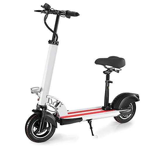 Electric Scooter : QXFJ Foldable Electric Scooter, Maximum Speed 40Km / H Maximum Load 150kg Seat Adjustable Maximum Endurance 30km Color Screen Smart Multi-Function Instrument