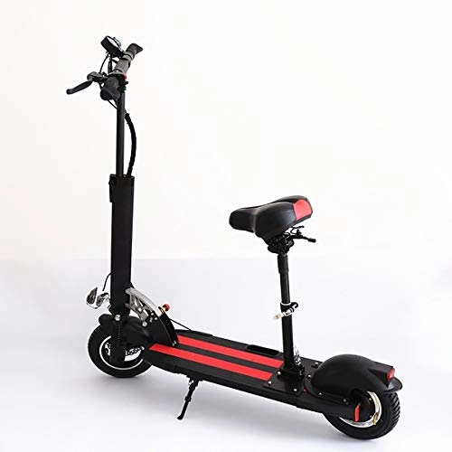 Electric Scooter : QXFJ Foldable Electric Scooter, Maximum Speed 45Km / H Maximum Endurance 45KM 5-6h Fast Charge Foldable Maximum Load 120KG 48V8A Lithium Battery 10-Inch Tires
