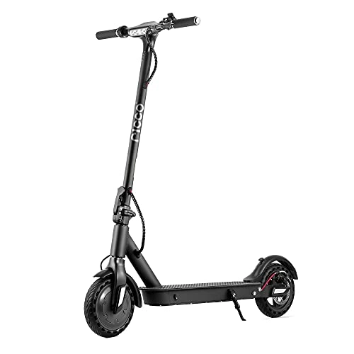 Electric Scooter : RICCO Vortex Evo Foldable eScooter with 8.5" Pneumatic Air Wheels LED Lights Rear Suspension and Bluetooth APP for Adults and Teens 25km / h / 30km Range / 300-540W Motor / 36V 7.5Ah