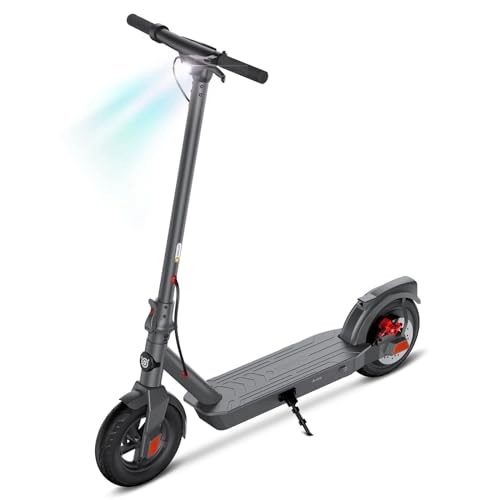 Electric Scooter : SISIGAD Electric Scooter for Adult, 10 inches Solid Tires, 500W Peak Motor 3 Speed, 32km Long Range, Portable and Foldable Scooter Electric, Electric scooter for Teens, Smart LCD Display
