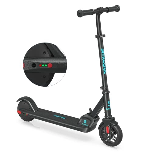 Electric Scooter : SmooSat E9 Electric Scooter for Kids, 2 Speed Modes Up to 10 mph, Visible Battery Level, Height Adjustable and Foldable, Electric Scooter for Kids 8+, Children's Gifts…