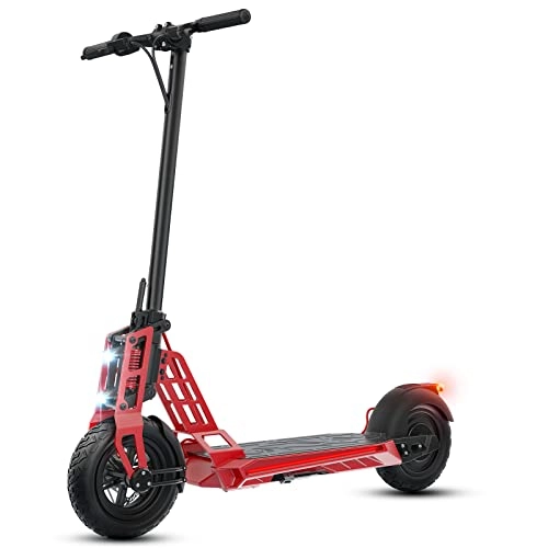 Electric Scooter : urbetter Electric Scooter Adults, E Scooter 30-40km Long Range Scooter 10 Inches Tire Electric Scooter E Scooter 36V 13Ah Electric Scooters (red)