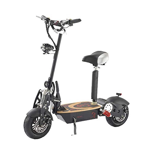 Electric Scooter : Vests Electric Scooter 48V1600W Lithium Battery Two-wheel Electric Scooter Folding Adult Portable Electric Scooter Waterproof and Non-slip Performance Electric Scooter