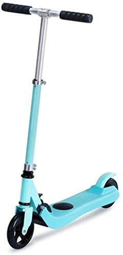 Electric Scooter : XBSLJ Electric Scooter, Adjustable Folding 2 Tours Billing Max Speed 6km / h 6km Running Distance for Boys and Girls from 5 to 14 Years - Blue
