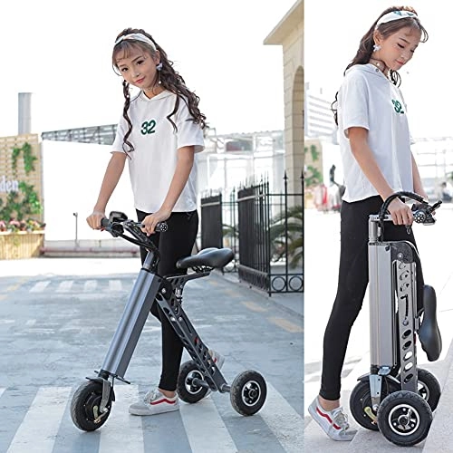 Electric Scooter : Xiaokang 36V / 250W Folding Portable Electric Scooter Small Mini Electric Scooter with Three Wheels 30Km, 8 inch tires