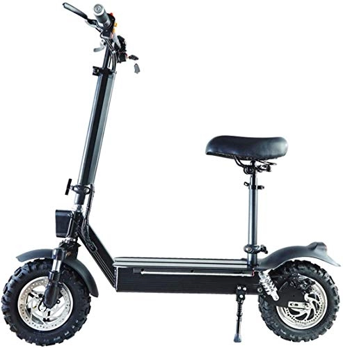 Electric Scooter : Xiaokang Electric Scooter Adult Electric Folding Bike Off-Road 11 Inch Small Electric Scooter Mini Electric Battery Car, 65 km