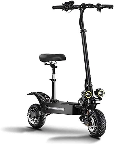Electric Scooter : XINHUI 5400W Electric Scooters for Adults, Dual Drive High-Speed Off-Road High Power, 11 Inch Tires, Max 400Kg Load, 85KM / H 140Km Endurance