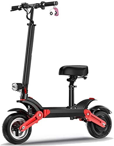 Electric Scooter : XINHUI Folding Scooter for Adult, Lightweight Single Drive Electric Scooters with 11 Inch Off-Road Shock Absorption Tire, 48V23AH, Endurance 100 KM