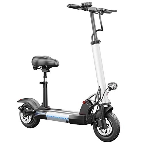 Electric Scooter : XYDDC Lightweight Foldable Electric Scooter - Up To 37 MPH - Cruise Control, USB Charging And Burglar Alarm And E-Scooter for Adult, 50 To 68miles
