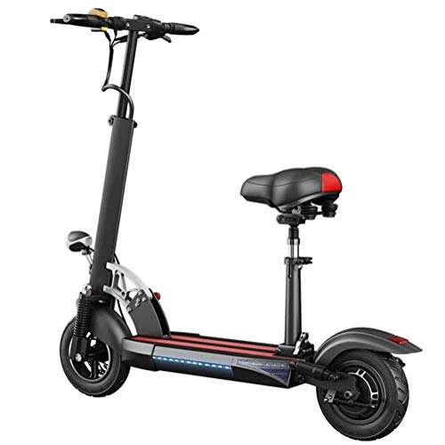 Electric Scooter : XYDDC Lightweight Foldable Electric Scooter - Up To 37 MPH - Cruise Control, USB Charging And Burglar Alarm E-Scooter