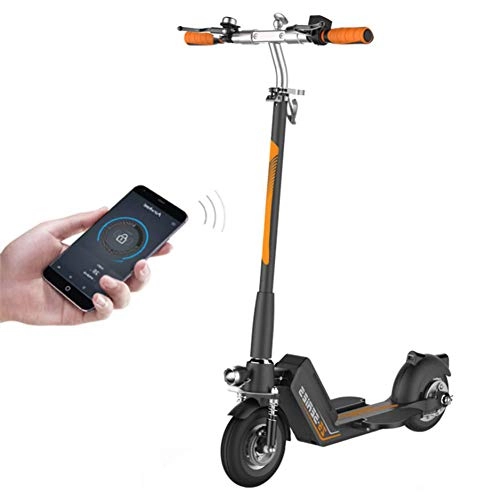 Electric Scooter : XYDDC Lightweight Folding Electric Scooter, Scooter with APP And USB Charging Function, 8-Inch Tire 250W City Scooter, 20Km / H, Black