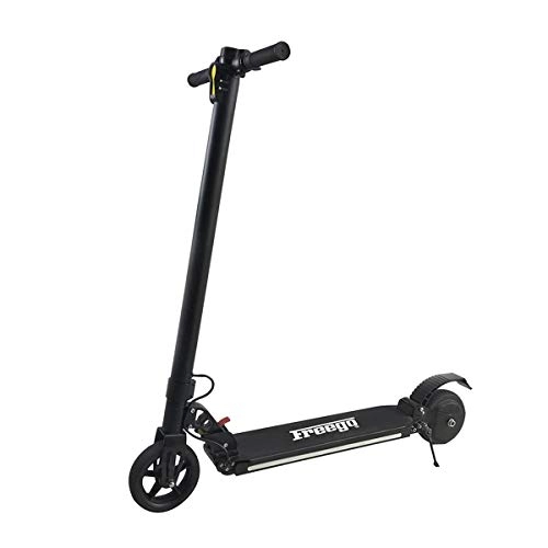 Electric Scooter : Y&XF Electric Scooter for Adults, 25km Long-Range Battery, 6.5" Solid Tires Easy Fold-n-Carry Design, Ultra-Lightweight Adult Electric Scooters