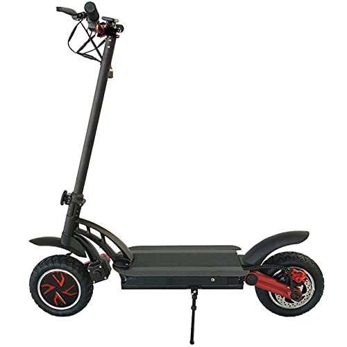 Electric Scooter : YHKJ Electric Kick ​Scooter, 1200W Dual Motors Max Speed 34 MPH 48V / 18-20AH Battery Up to 25-44 MilesRange Battery Foldable and Portable Electric Scooter 8.8" Off-Road Tire, Black, B