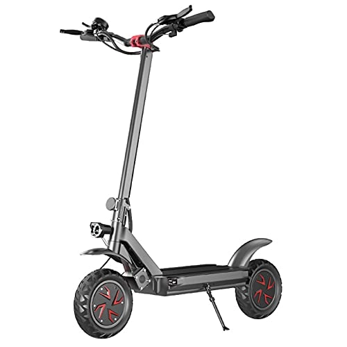 Electric Scooter : YIZHIYA Electric Scooter, Folding Adult E-Scooter, 11" All terrain City Cruising Off-Road Scooter, Double braking is safer, Maximum Load 150KG, Black, 60V 18AH 3600W