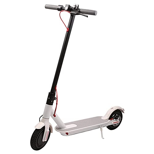 Electric Scooter : YMXLXL Electric Scooter, 350W Motor, 7.8 AH Lithium Battery, Lightweight Foldable E-Scooter for Adults, 3 Gears, Max Speed 30 Km / H, Easy To Carry, Gift for Kids & Adults, White