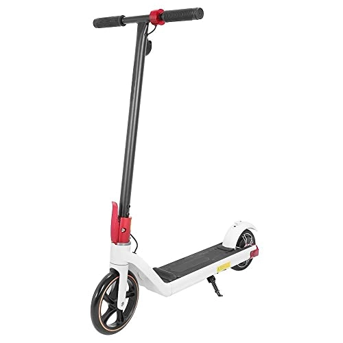 Electric Scooter : YONIS Electric Folding Scooter with 8 Inch Tyre and Scooter 9 kg 15 km / h Battery Life 15 km White