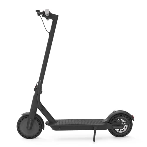Electric Scooter : Yonos 8.5" Electric Kick Scooter, 350W Motor, 16 Miles Range & 15.5mph Speed Max, LED Headlight & Display, Portable Folding Easy Carry EBike for Adult, With Helmet, Black